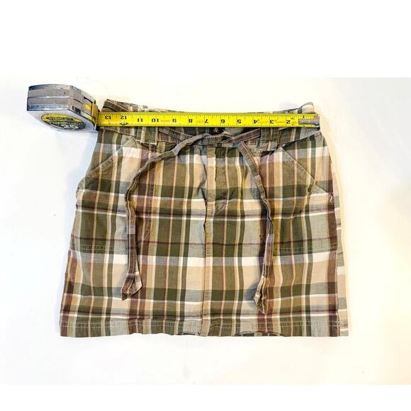 St. John’s Bay Women’s 6P Skirts Skort Bundle – Plaid & Brown Utility Cotton - Picture 5 of 9